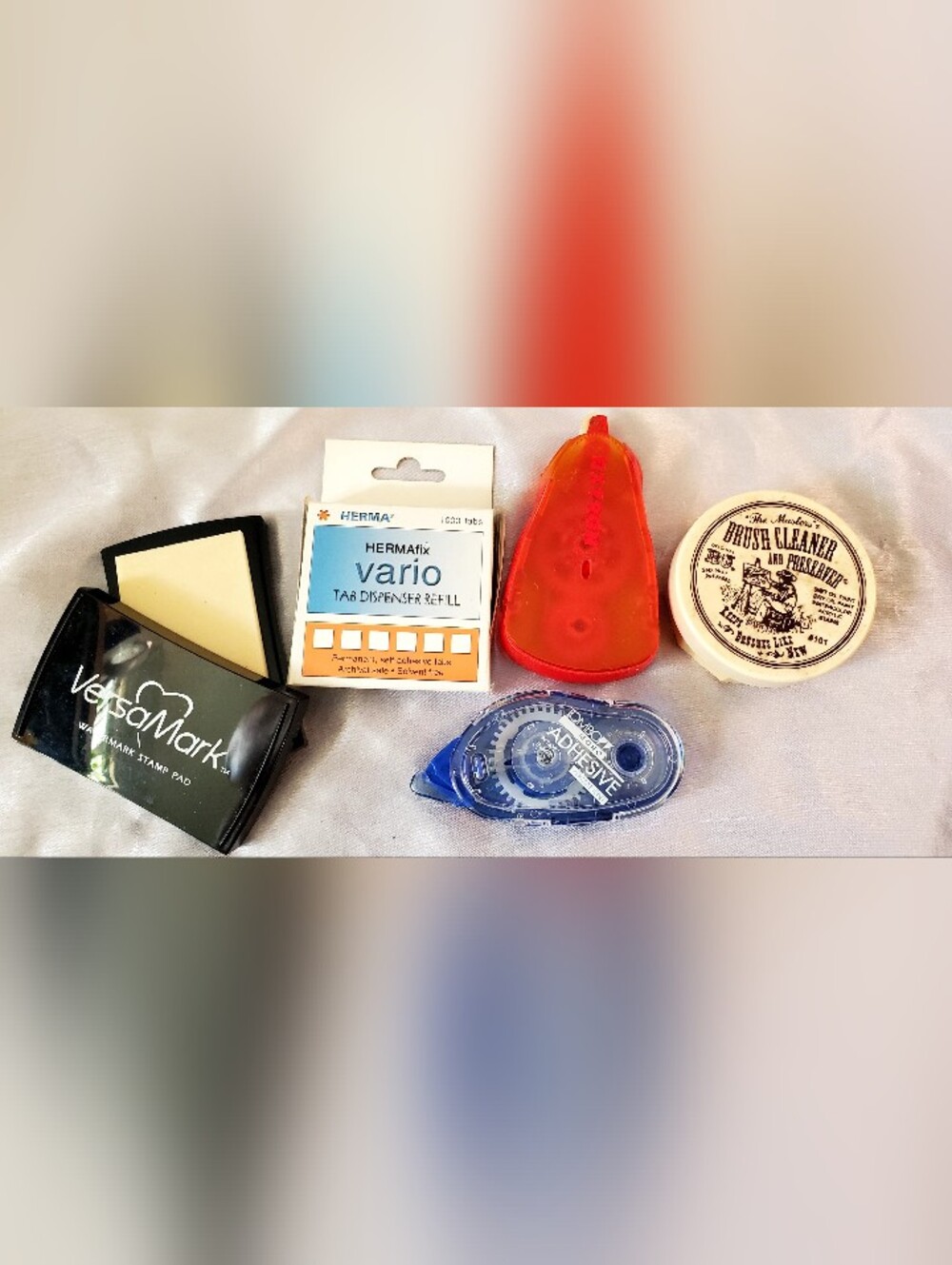 Multiples Craft Tool Lot with Red and Blue Accessories